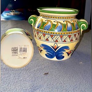 HandPaintedCanister$20 CrystalCandleHolders$30 LargeGlassVase$10 VintageBowl$10